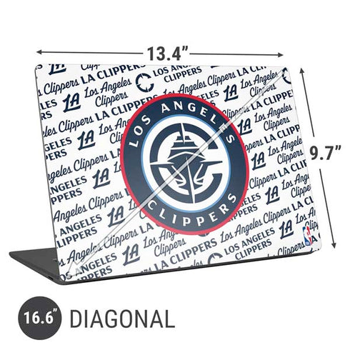 NBA Los Angeles Clippers Blast Text Universal Laptop 16.6in (13.4 x 9.7in) Skin